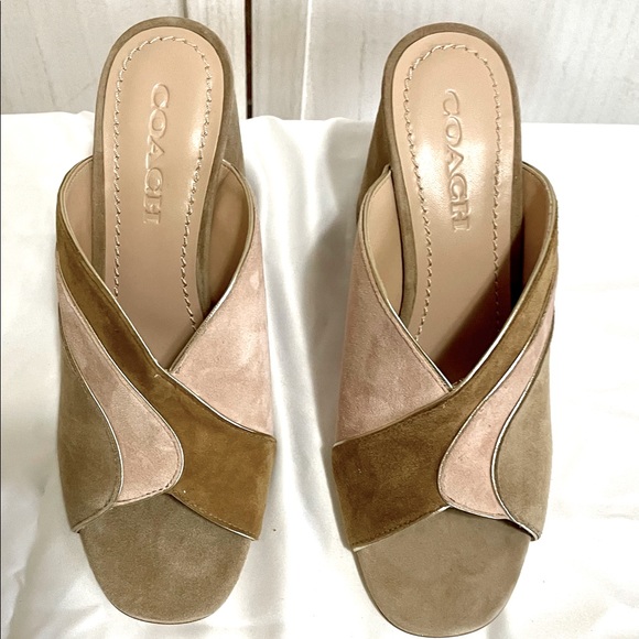 Coach  Bria Mule in Oat Pale Blush - Picture 1 of 4